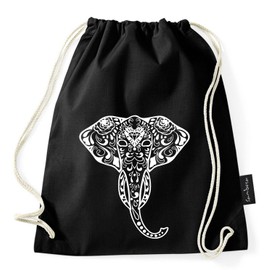 Sambosa, gym, sports bag with hipster quotes, black