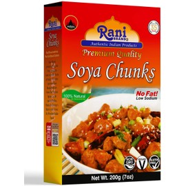 Rani Soya Chunks Nuggets (High Protien) 7oz (200g) ~ All Natural, Salt-Free | Vegan | No Colors | Gluten Friendly | NON-GMO | Kosher | Indian Origin | Meat Alternate Substitute