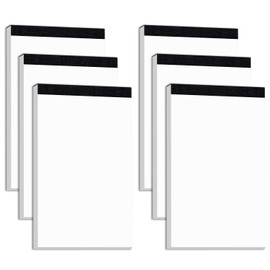 50 Sheets Blank Notepads 3x5 Inch for Students and Teacher Small Notepad Servers Note Pads Refills Memo Pads White Paper Pads Writing Pads Scratch Note Pads for Home Office School restaurant 6 Pack