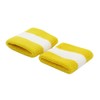 Terry Stripe Wristband Pair-Yellow White W15S27D