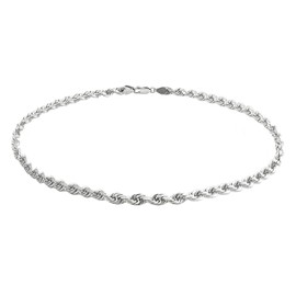 Savlano 925 Sterling Silver Rope Chain Bracelet For Women & Men - Made in Italy Comes With a Gift Box (7, 1.8mm)