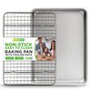 NutriChef Non Stick Baking Sheets, Cookie Pan Aluminum Bakeware with