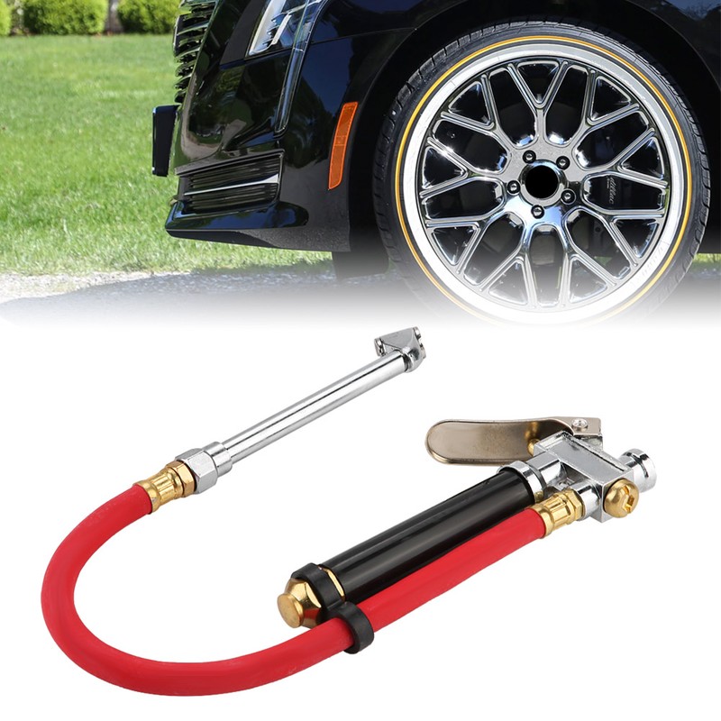 Handheld Car Air Tire Pressure Filler Fill Inflator Gauge Dual