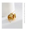 Minimalist Wide Chunky Gold Stud Earrings for Women Dangle Drop