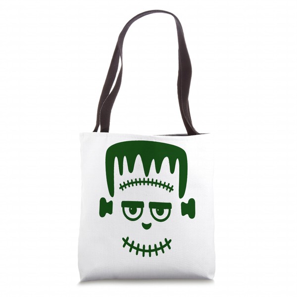 Monster Face Halloween Matching Costume Frankenstein Boy Kid Tote Bag
