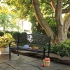 Unbranded US 50" Outdoor "Welcome" Pattern Backrest Cast Iron&PVC Bench