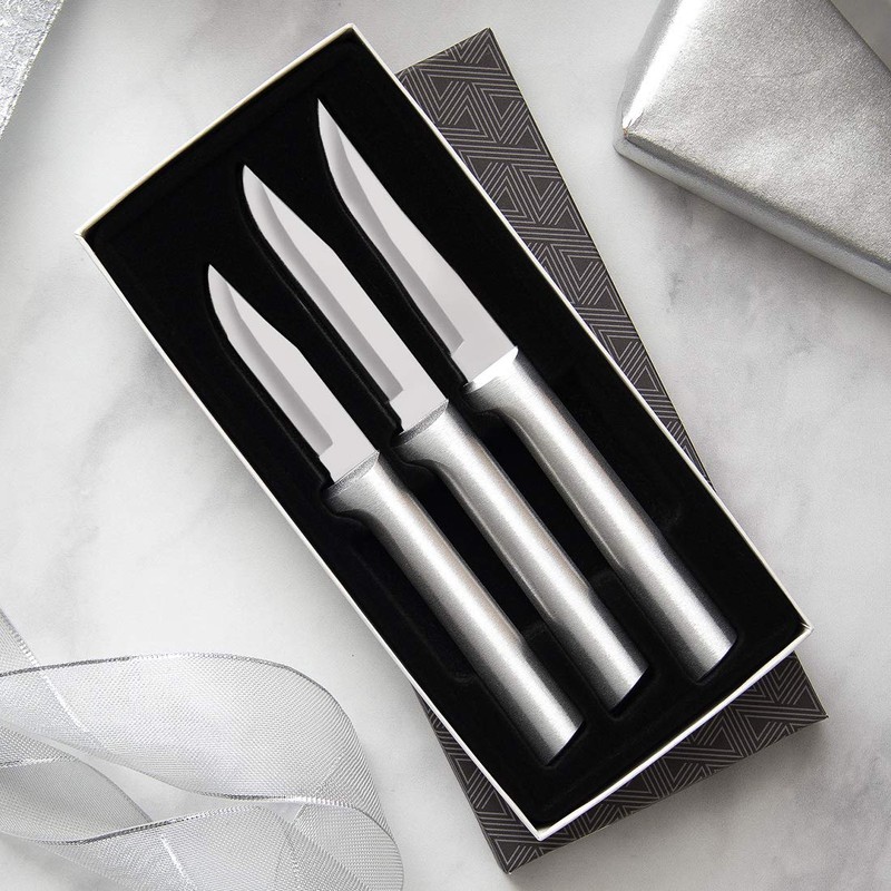 Rada Cutlery 3-Piece Paring Knife Galore Knife Gift Set, Silver
