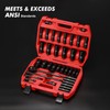 CASOMAN 1/2" Drive Master Impact Socket Set, 38 Piece Deep,