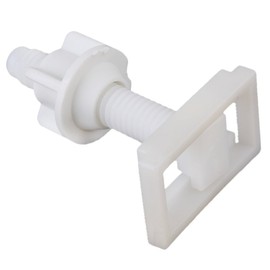 BQLZR White Universal Toilet Seat Hinge Bolt Screw Set Easy Fitting Bath Bathroom Repair Kit Pack of 5