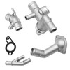 MDEOOSKY 4 Pcs Coolant Flange Kit 4Pcs/Set Aluminum Engine Coolant