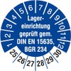 500 Test Labels 30 mm Storage Equipment Tested DIN EN