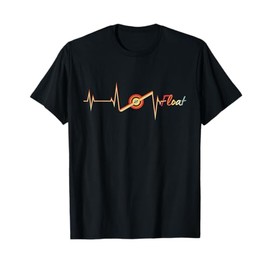 One Wheel Electric Skateboard Float Heartbeat Vintage Love T-Shirt