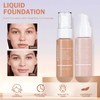 MSRUIOO Liquid Foundation, Matte Finish, Weightless Full Coverage, Oil-Free, Non-Comedogenic,