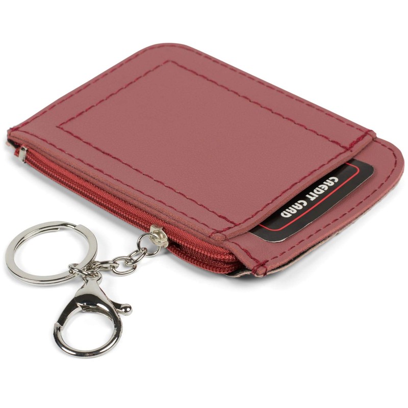 styleBREAKER 05050096 Key Case with Snake Pattern Structure and Zip,