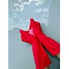 NATURAL RUBBER Latex 3 Pairs Plush Cleaning Gloves for Household
