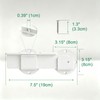 2 Pack 9" Flip Gate Latch Lock with Padlock Hole,Matte