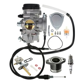 YFM 450 Carburetor For Yamaha Kodiak 450 Carb 2003 2004 2005 2006 With Air Filter & Intake Manifold Boot And Throttle Cable