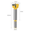 Meccion Carbide Forstner Drill Bit Wood Hole Cutter, Professional Woodworking