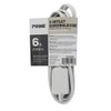 Prime Wire & Cable EC660606 6-Foot 16/2 SPT-2 3-Outlet Cord,