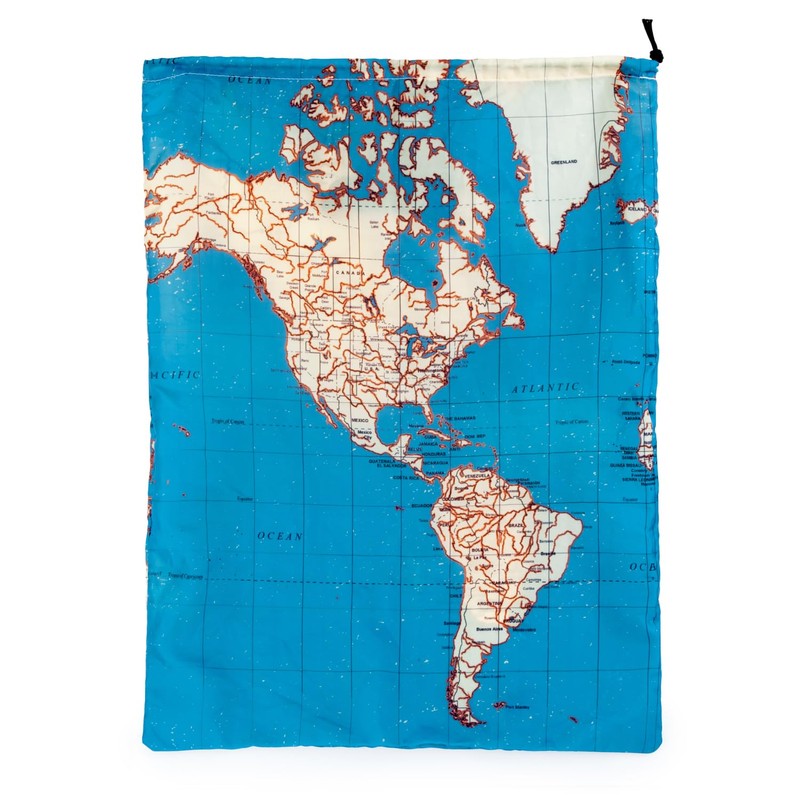 Kikkerland Around The World Travel Bags, Set of 4