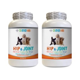MY LUCKY PETS LLC Dog Joint Repair - Dog Hip and Joint Complex - Vet Approved - Powerful Formula - Immune Support - Increase Joint Mobility - Dog glucosamine msm - 2 Bottle (240 Tablets)