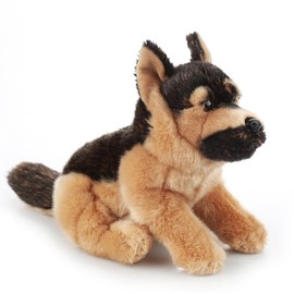 Niuhoulu German Shepherd Stuffed Animal,Realistic Soft Cuddly Dog Toy for Kids,Huggable and Non-Shedding Puppy Plush,Birthday Gift for Mom/Boys/Girls/Women,10.5 inch