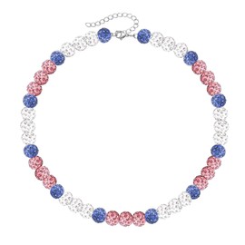 JERYAQTQ Baseball Necklaces for Men Women Ice Collection Necklace Rhinestone Clay Bead Baseball Bling Drip Necklace Cool Gifts for Baseball Players