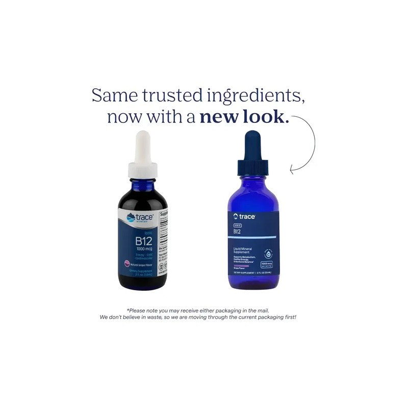 Suplemento Trace Minerals Vitamina B12 Líquido para el Metabolismo y