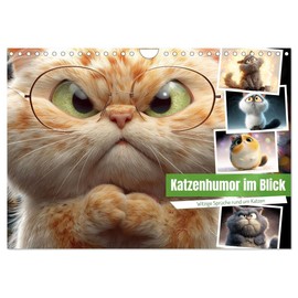Cat humor at a glance, US-Version (Wall Calendar 2026 DIN A4 Landscape), CALVENDO 12 Month Wall Calendar