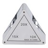3 Lens Loupe Pocket Foldable Jewelers 10X 15X 20X Jewelry