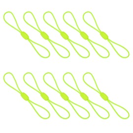 PATIKIL Zipper Pulls, 50 Pcs Replacement for Backpack Nylon Zipper Pulls Tab Zipper Tags Cord, Jackets, Purses, Handbags, Clothing, Light Green