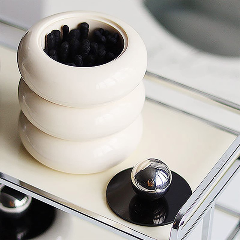 Qtip Holder, Dust Proof Cotton Swab Container with Lid for