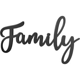Family Signs for Home Decor Wall,Family Wall Decor Rustic Letter Signs (style1wood) - Color: style2