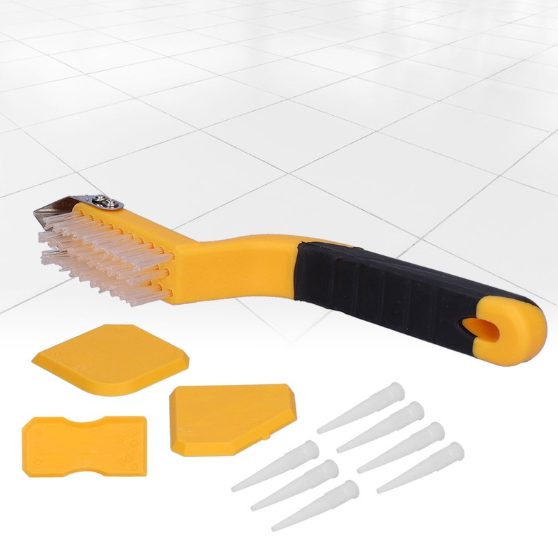 11Pcs Caulking Tool Silicone Grout Scraper Glue Remover Cleaner Set