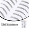 Healeved 3sets Eyebrows Stickers Waterproof Natural Look Hair-like Brow Set