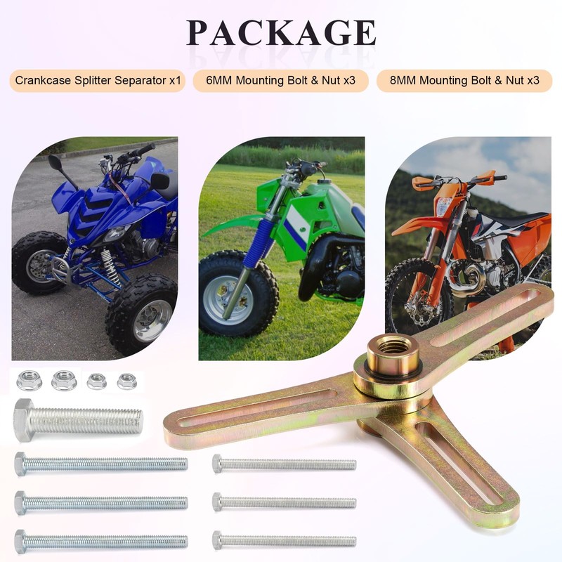 Crankcase Splitter & Separator Tool for ATV Motorcycle Automotive Dirt