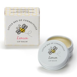 All Natural Beeswax Lip Balm - 0.25oz - By Little Bee of Connecticut (Lemon)