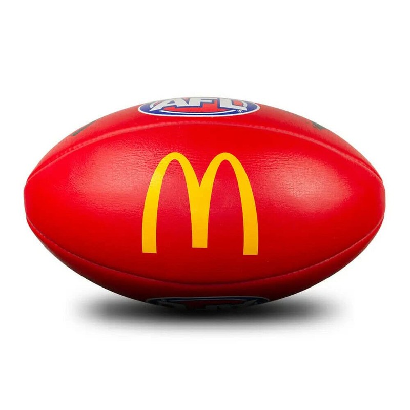 Sherrin AFL Replica Training Football, Red, Size 2