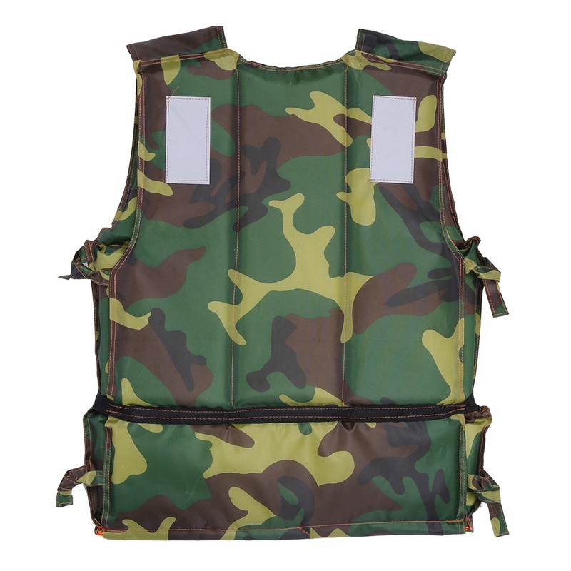 Camouflage Adult Boating Swimming Life Jacket Buoyancy Aid Polyester Floating