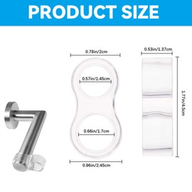 18Pcs Durable Clear Door Handle Bumpers Elastic Soft Door Rubber Stoppers Flexible Transparent Stop Wall Damage for Door Handle Protectors