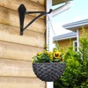 VEEBOOD 2 Piece 8-Inch Outdoor Decorative Iron Lantern Hooks for