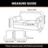 PrinceDeco T Cushion Loveseat Slipcover 3 Pieces Sofa Covers for