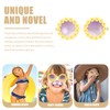 VALICLUD Women Sunglasses Fashion Daisy Sunflower Sunglasses Flower Shape Glasses