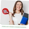TEHAUX Portable Classroom Voting Paddle Reusable Judging Board for Teachers