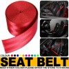 Geartronics Universal Red 3.6m Car Seat Belt Webbing 3 Point