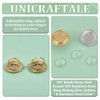 UNICRAFTALE 6 Sets 2 Colors Blank Dome Half Round Ring