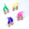 Funny Ugly Doll Dangle Earrings Colorful Hair Exaggerated Cool Cartoons