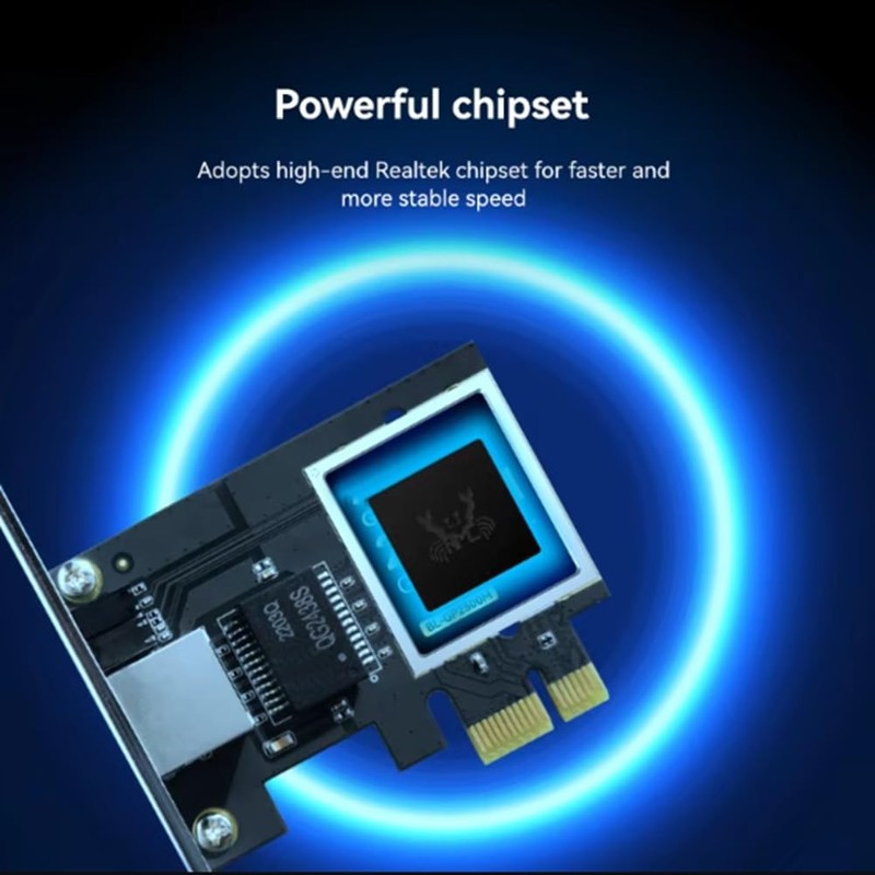 Snblzhef 2.5G PCI-E toRJ45 Wired Network Card 2500Mbps 2.5Gbps Ethernet