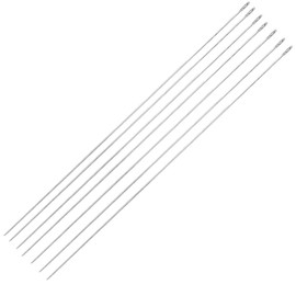 7Pcs Lei Needle for Leis Making, 14 Inch Large Eye Sewing Beading Needle for Art Craft Long Lei Needle to Make Hawaiian Flower Lei for Graduation Wedding Birthday Party, Dia 0.6mm, LXLVOUEG