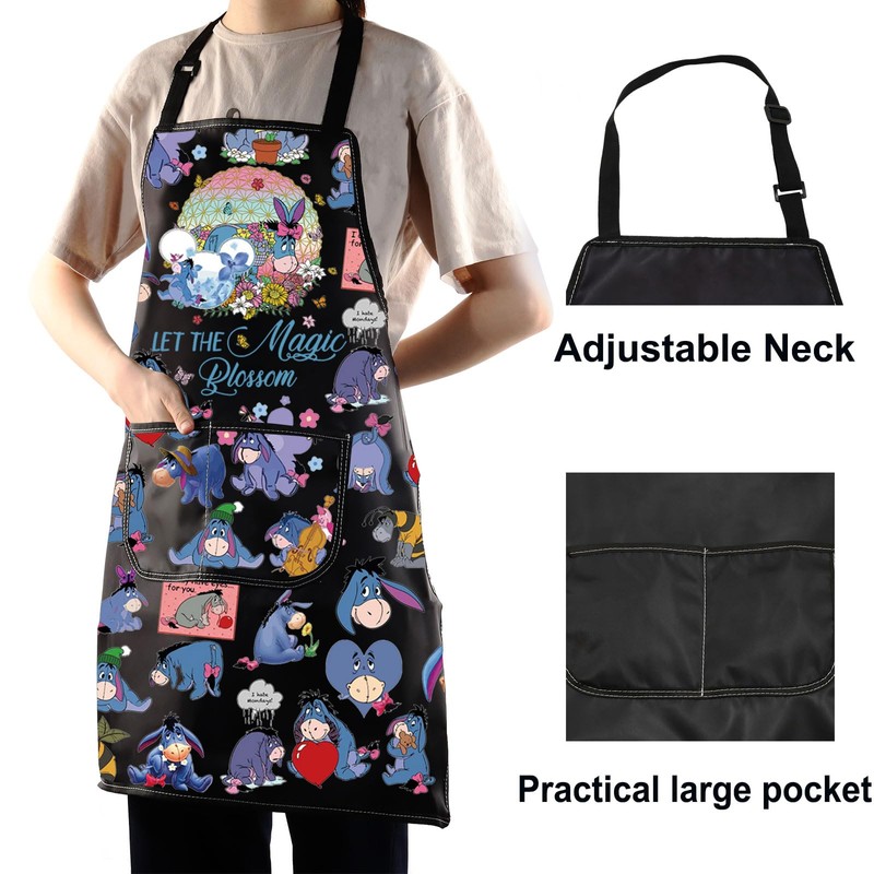 WZMPA Donkey Kitchen Apron Donkey Fans Gift Let The Magic